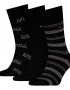 TOMMY HILFIGER 701229783-002, Ανδρικές Κάλτσες TH MEN SOCK 3pcs GIFT BOX, ΜΑΥΡΟ